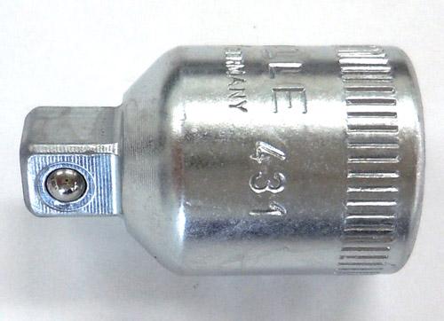 3/8“ DR x 1/4” DR Male-to-Female Socket Adapter