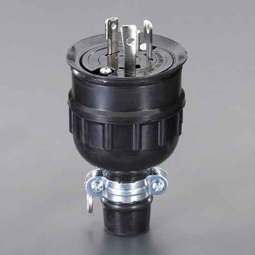 AC250V/30A Waterproof Hook-Type Plug (2-Pole with Ground)