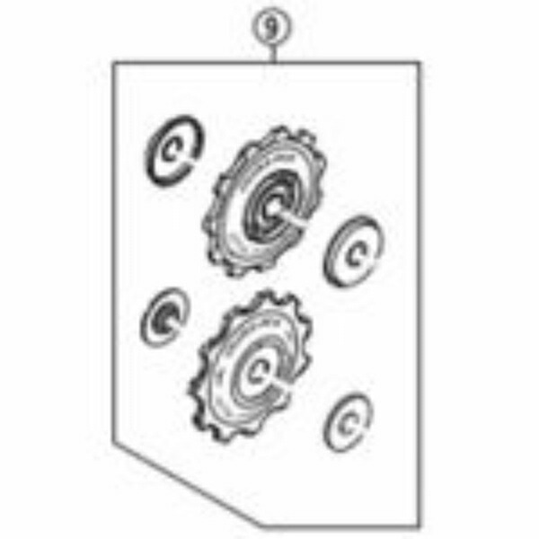SHIMANO Repair Parts Tension & Guide Pulley Set RD-7900-SS Y5X098140