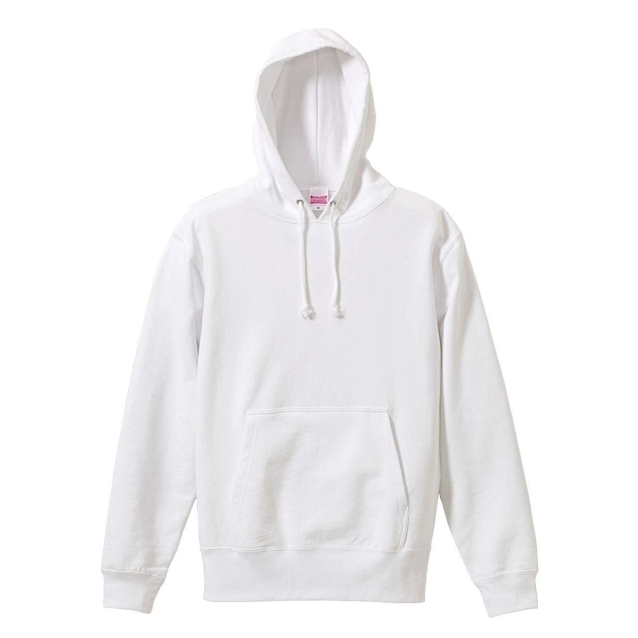 [United Athle] 10.0 oz Sweatshirt Pullover Hoodie (Brushed Fleece Lining) 521401 001 White M