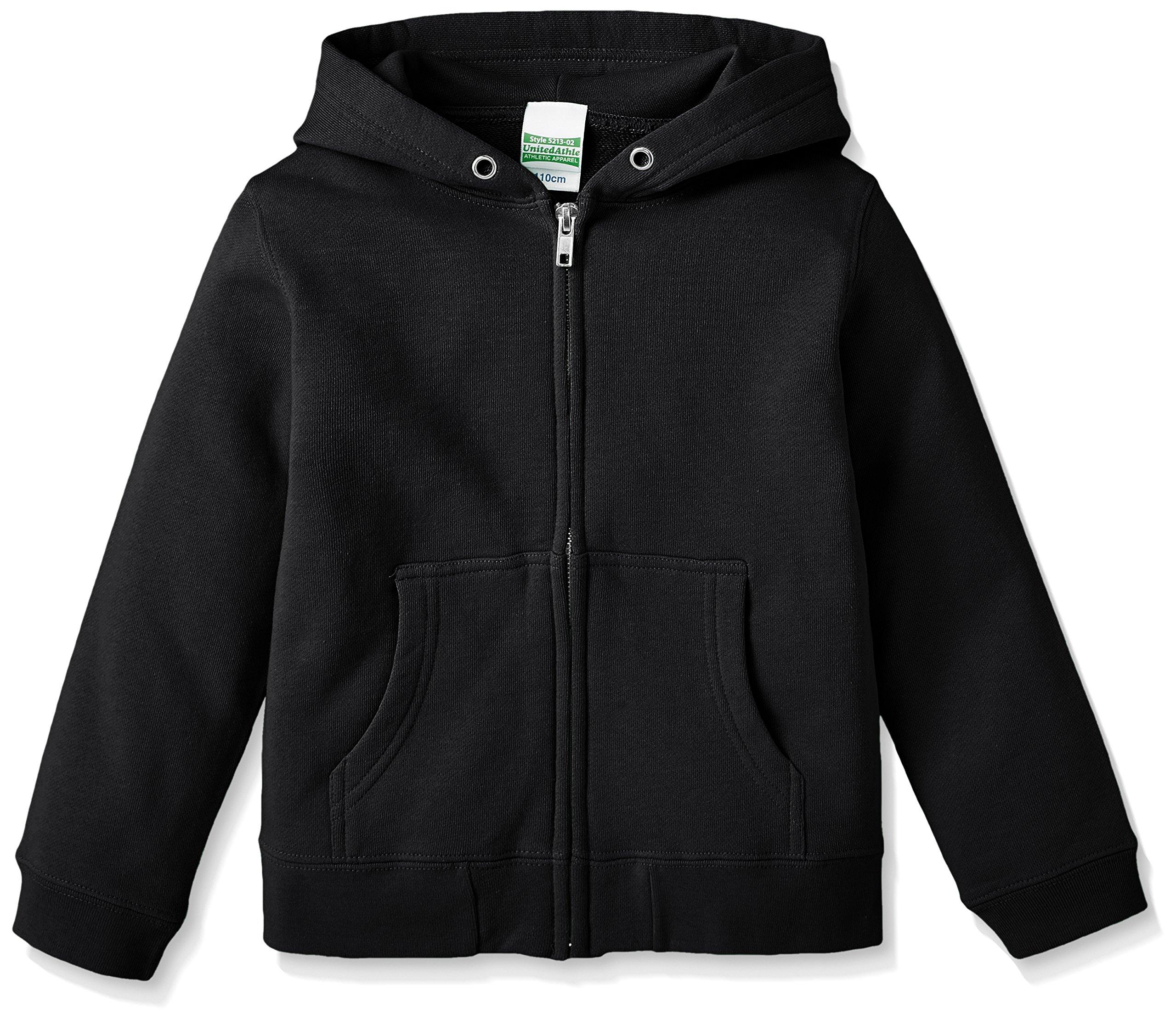 [United Athle] 10.0 oz Sweatshirt Full-Zip Hoodie (Brushed Fleece Lining) 521302 [Kids] 002 Black 150