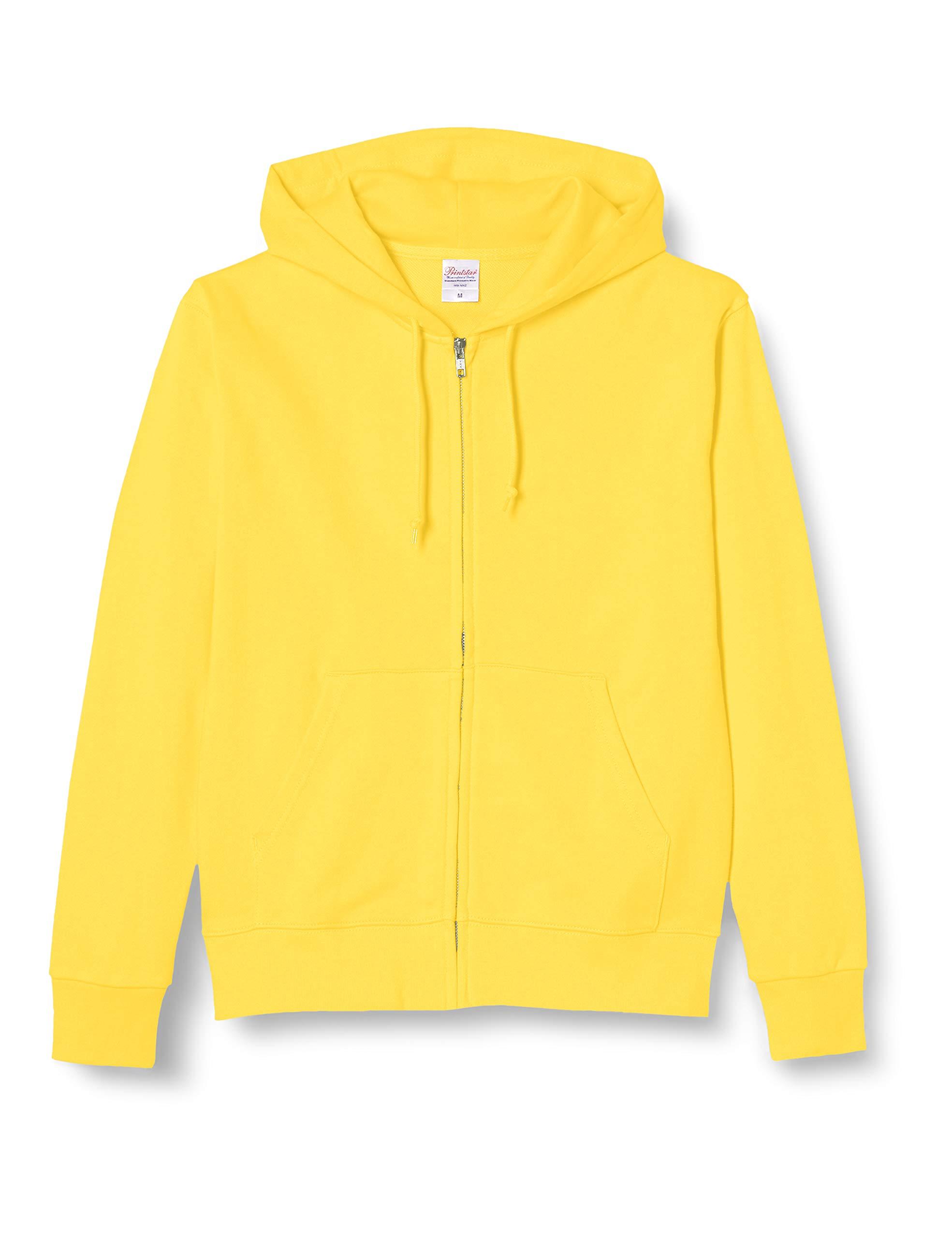 [Printstar] Sweatshirt 9.7oz Brushed Standard Double Hooded Zip Pullover 00189-NNZ Men's Canary Yellow XL (Equivalent to Japanese size XL)