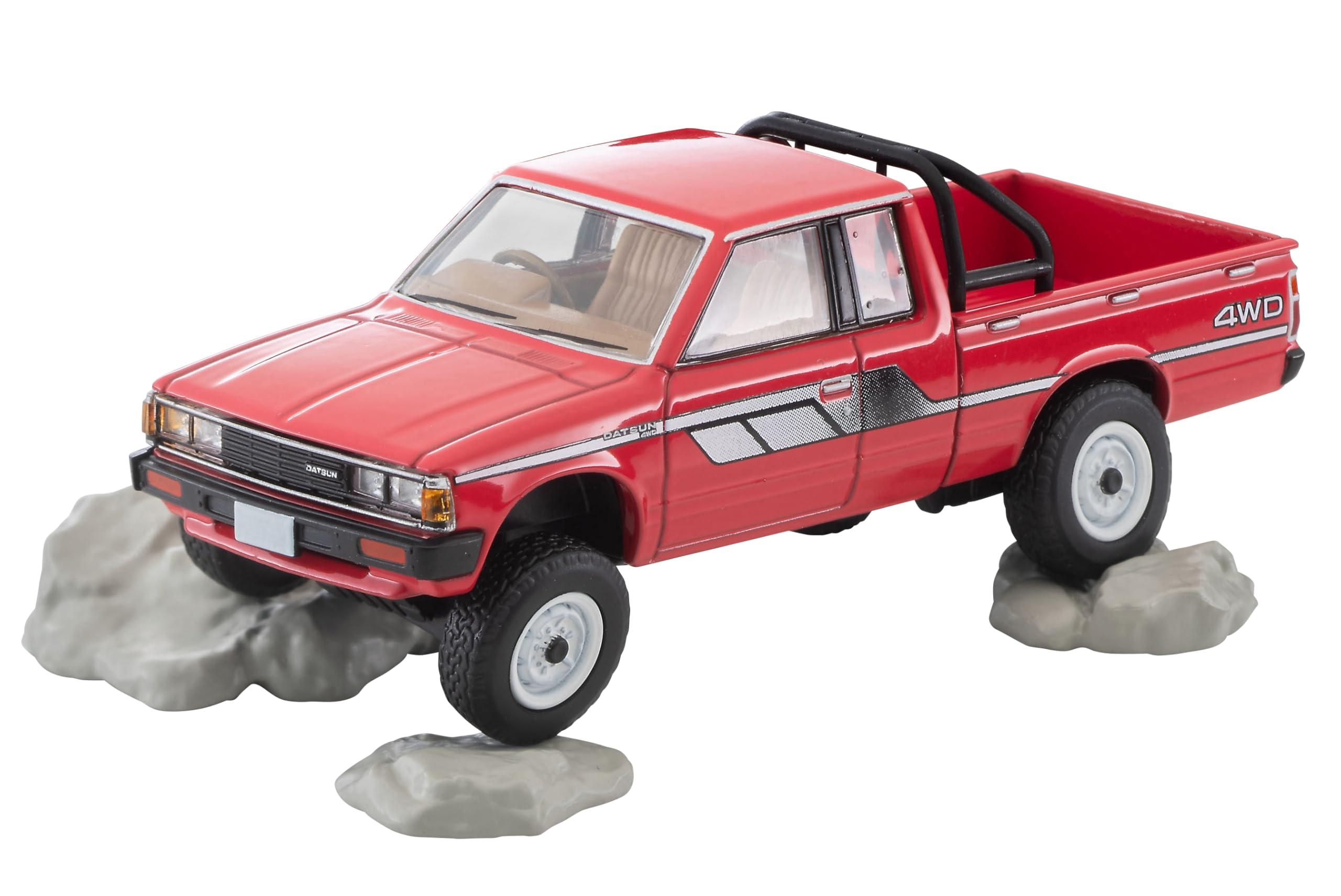 Tomytec Tomica Limited Vintage Neo 1/64 LV-N320b Datsun Truck 4WD King Cab AD Red Ready-to-Run 332848