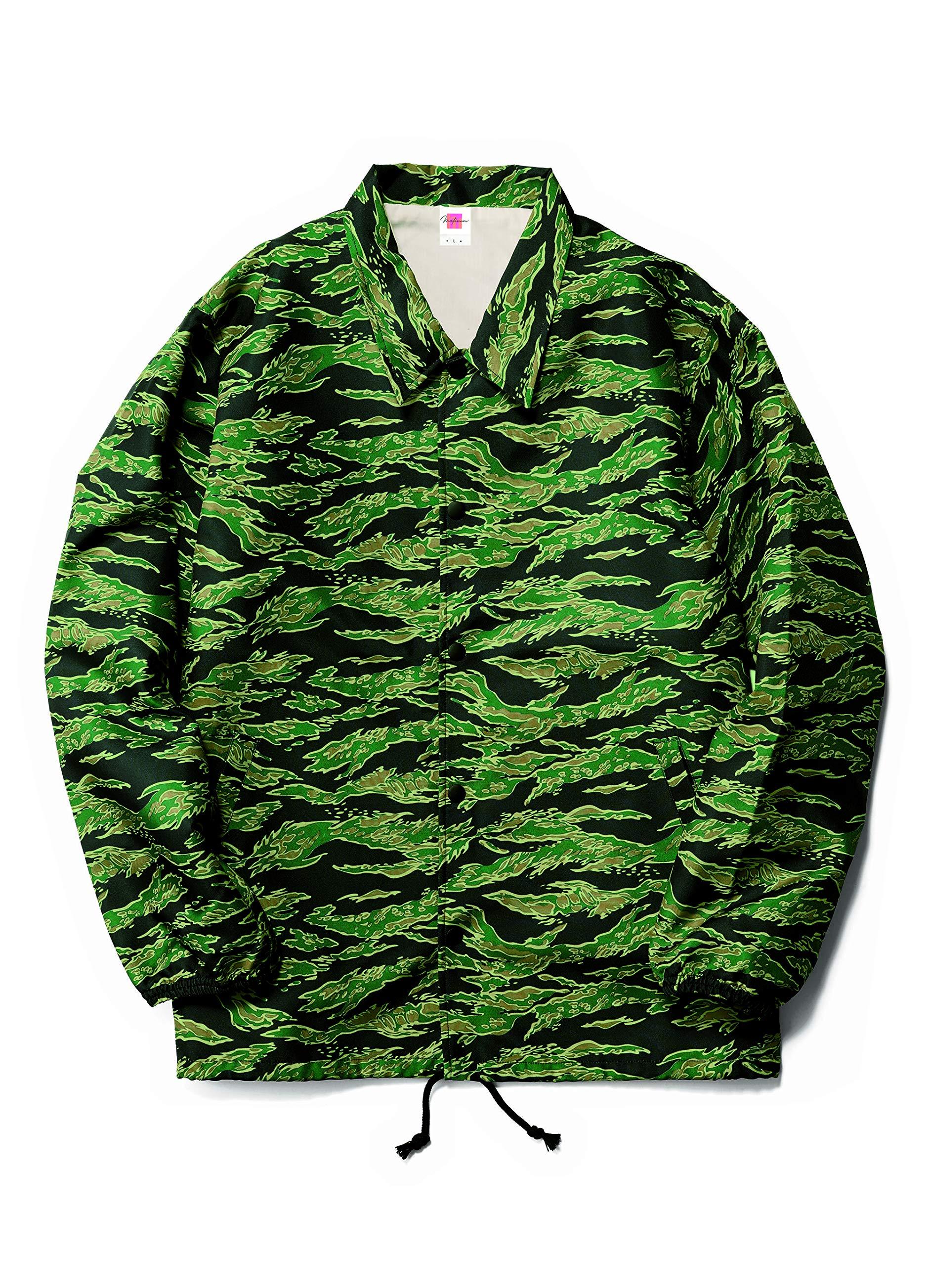 LifeMax Coach Jacket with Lining MJ0077 Tiger Stripe XL