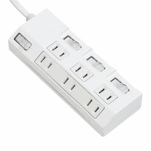 Panasonic The Tap Multi Series 6-Outlet with 3-Outlet Individual Switch and 3-Outlet Master Switch, Snap Cap, 2m Cord Included, White WHA29263WKP