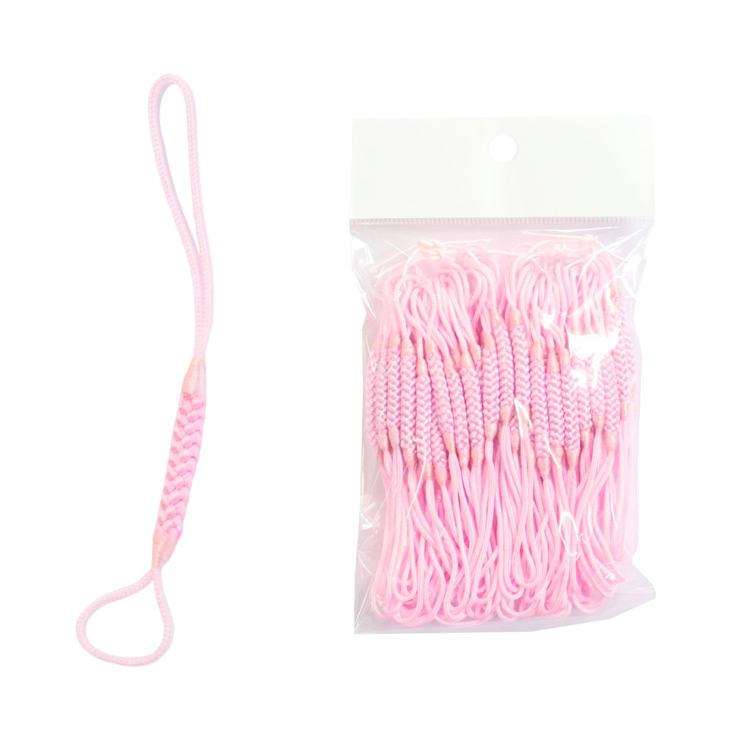 Nippon Chuko Netsuke Cord Strap 10cm 100 Pieces Pink F1-3-100