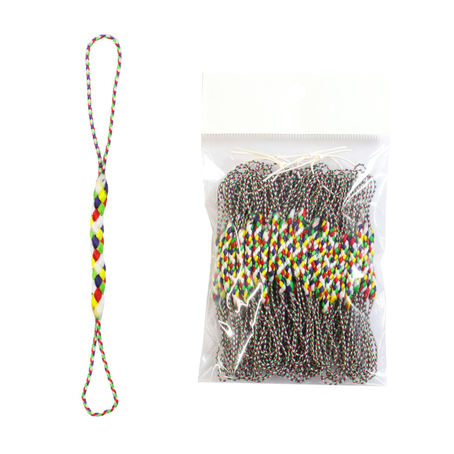 Nippon Chuko Netsuke Cord Strap 10cm 100 Pieces Multi F1-10-100