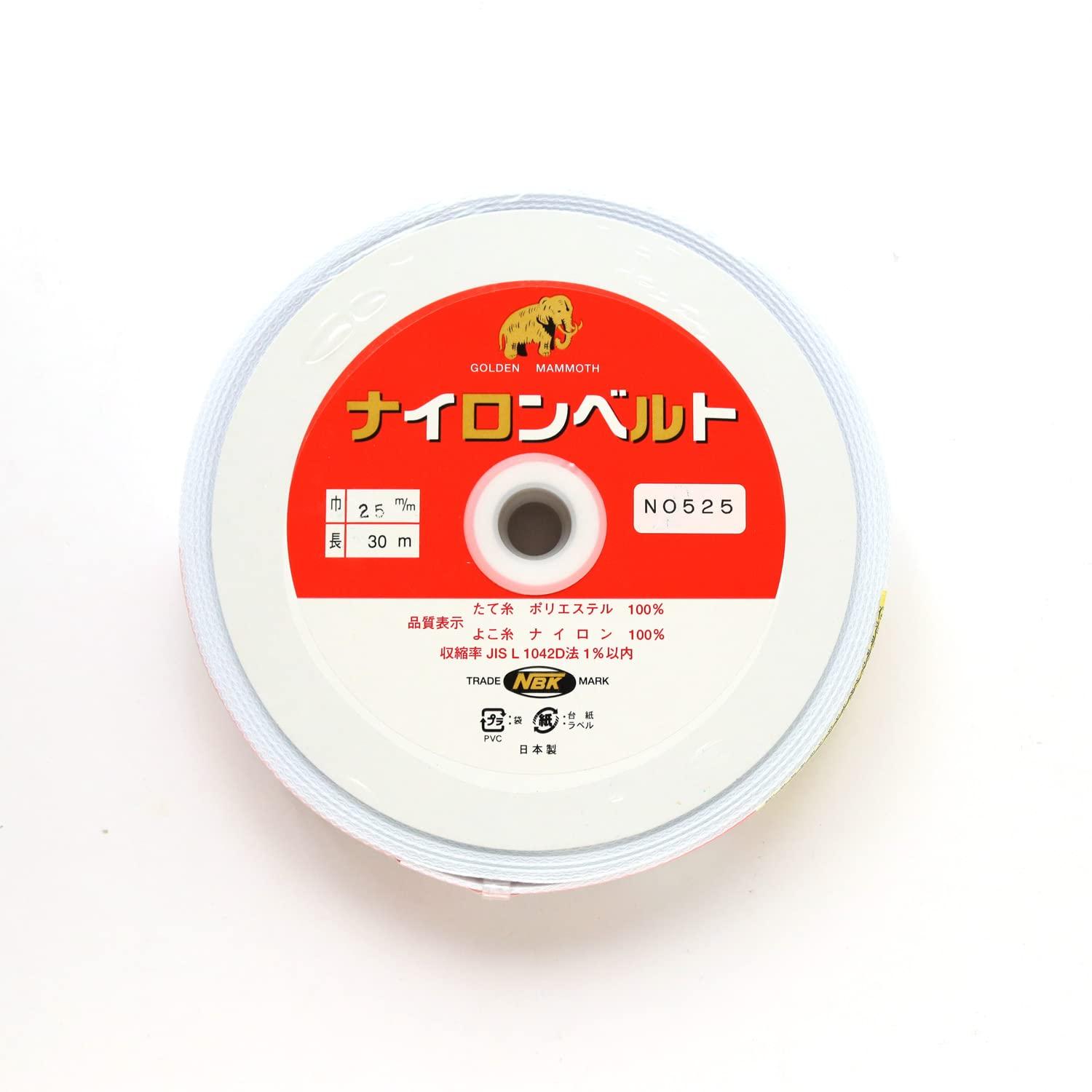 Nippon Chuko Inside Belt 25mm wide × 30m roll White F525-30W Craft Supplies Core Material Inbel