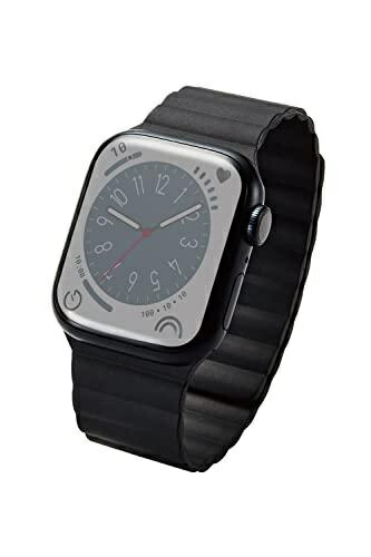[ELECOM] Apple Watch Band Silicone Magnetic Easy Attachment Black AW-41BDMAGBK