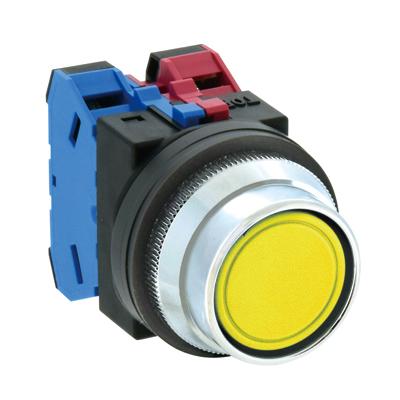 ESCO 1a-1b/30mm Push Button Switch (Full Guard Type/Yellow) EA940D-24A