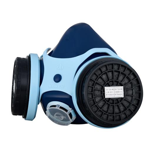 Direct-connect gas mask (2-canister type)