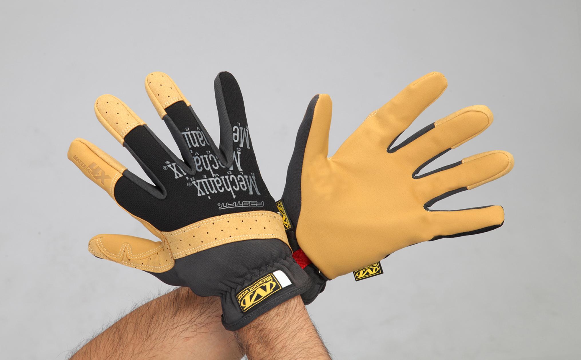 [LL] Mechanics Gloves (Synthetic Leather / Black/Brown)