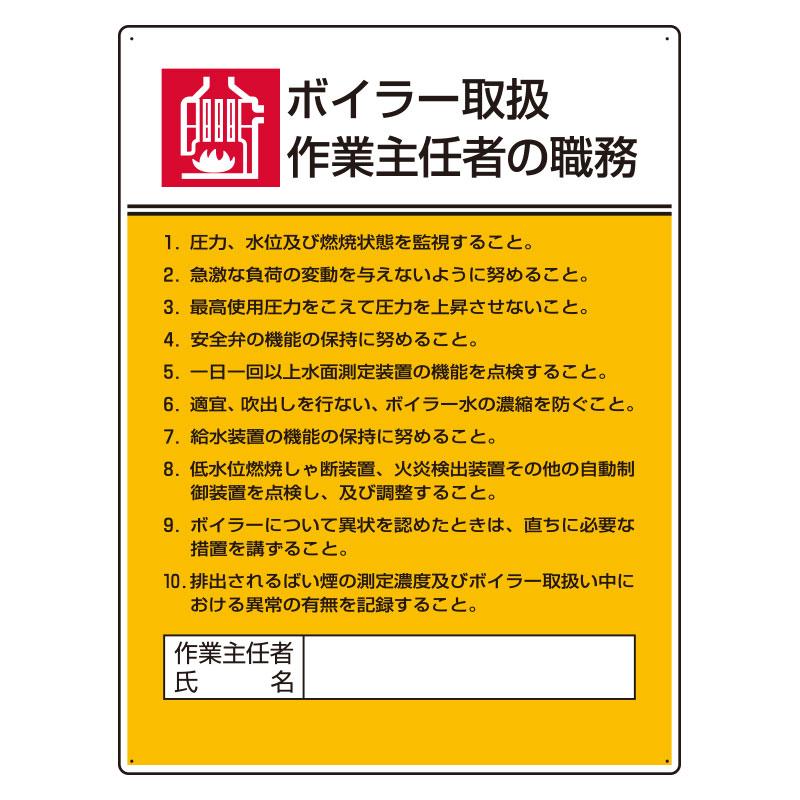 600x450mm Duty Display Board (Boiler Handling Operations ~)