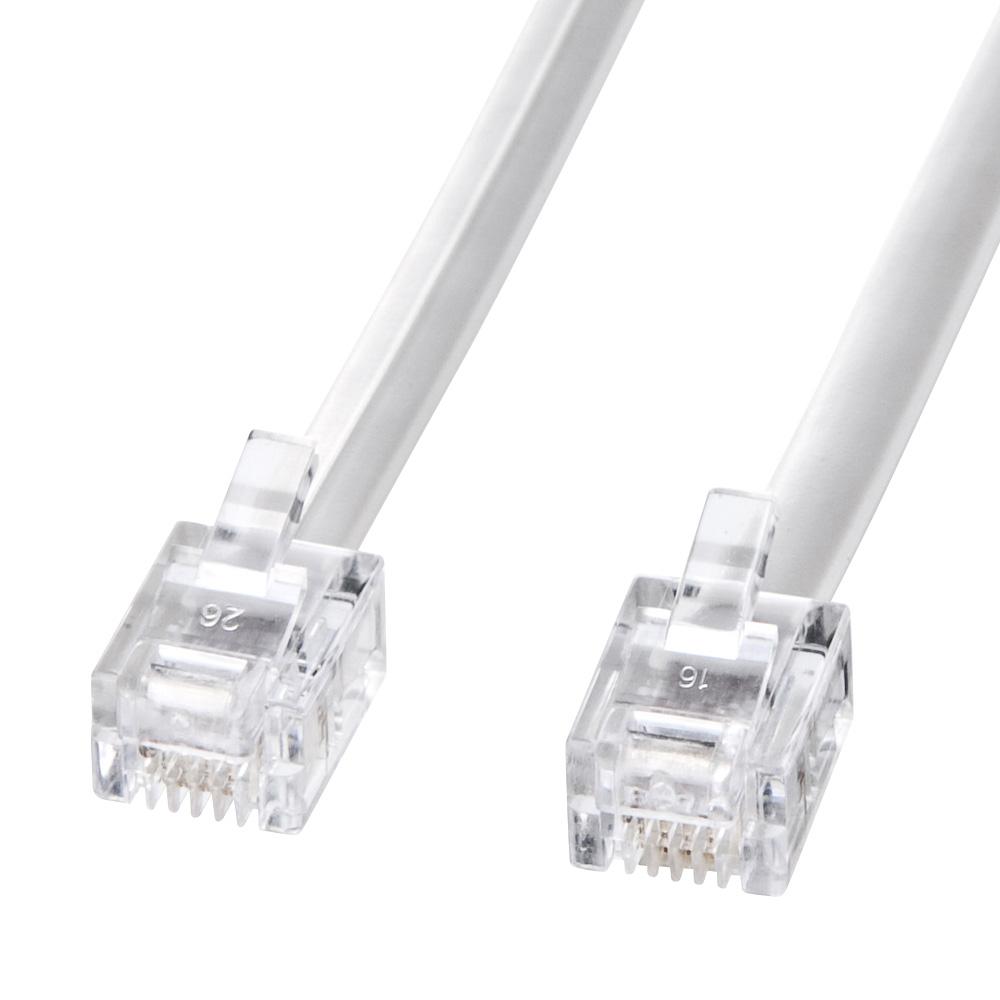 Esco 20m Modular Cable (6-pin, 4-conductor/White) EA764CA-87