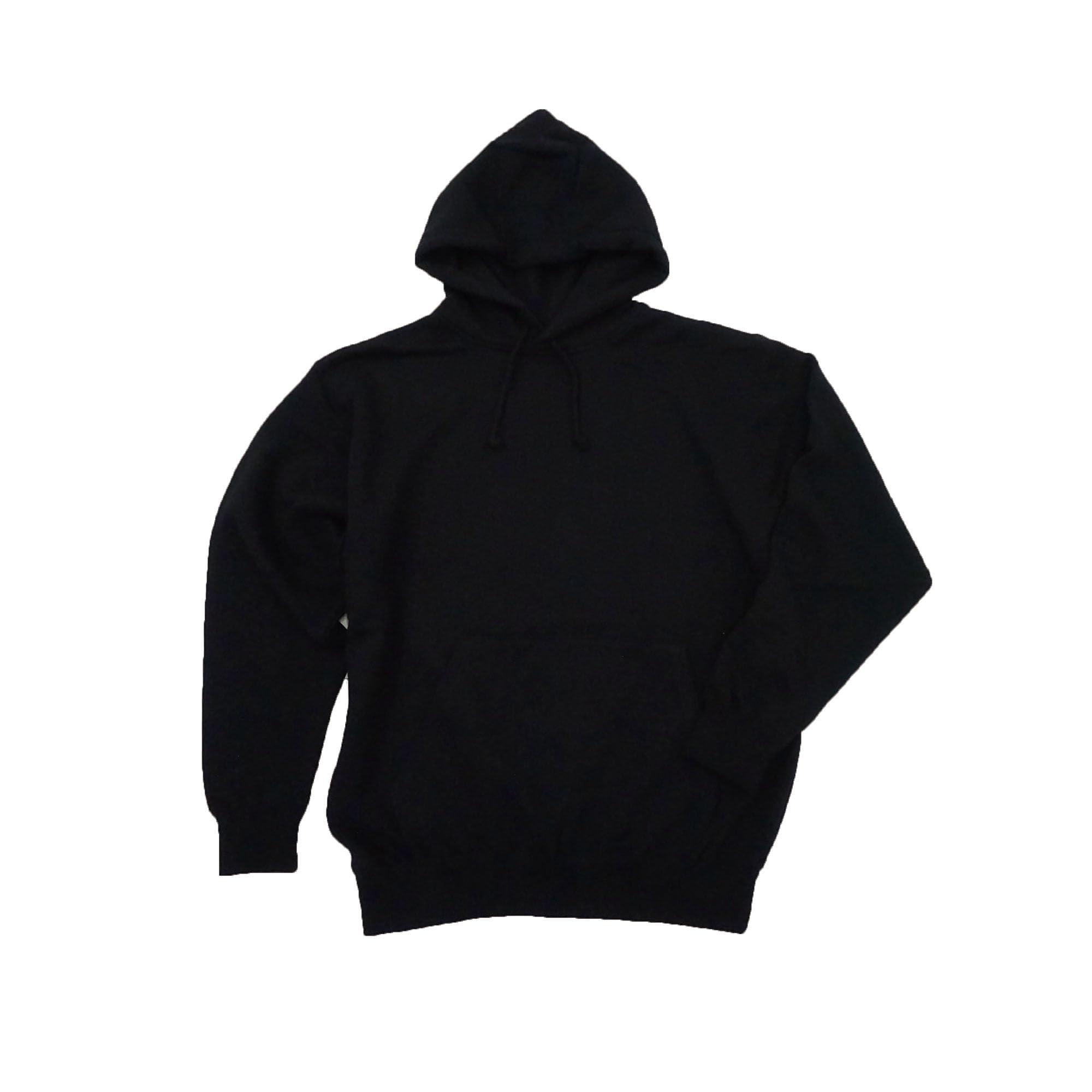 [LifeMax] Hooded Sweatshirt 10oz Hooded Pullover (Brushed Fleece Lining) Black