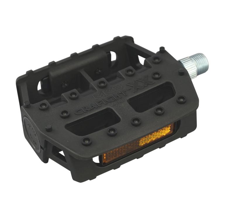 Mikashima (MKS) Bicycle Pedal GRAFIGHT-XX (Graphite-XX) 9/16-inch Axle Black