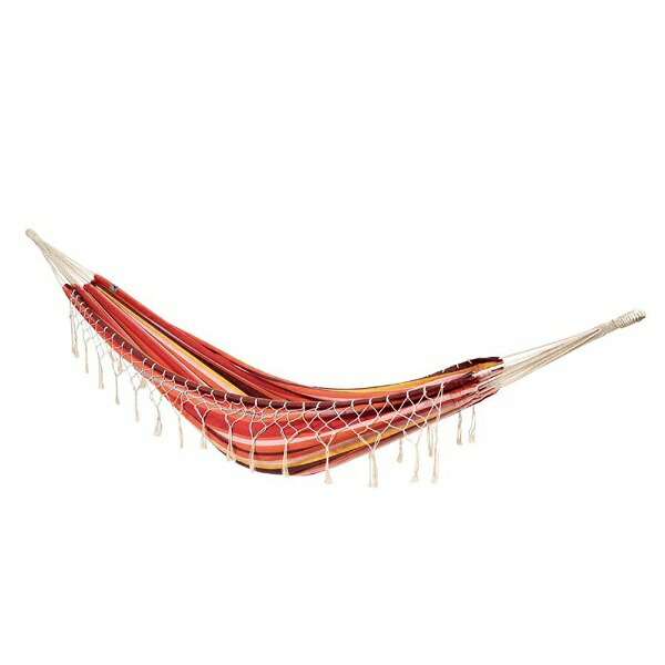 Captain Stag Camping Glamping Hammock Holiday Cotton Orange UD-2007 Overall Length 2720 × Depth 950 mm (Body only: Width 2000 × Depth 950 mm)