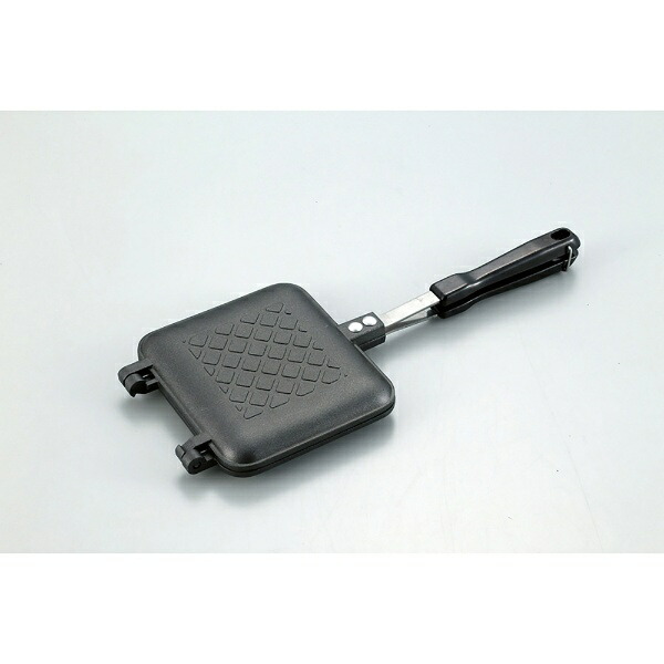 Captain Stag Cast Aluminum Hot Sandwich Toaster for BBQ Direct Flame Toaster UG-3005