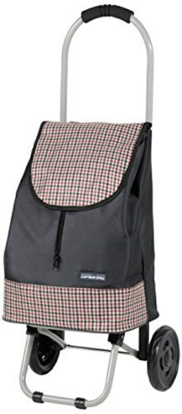 CAPTAIN STAG Shopping Cart Carry Cart Checkered Red Life UW-6018
