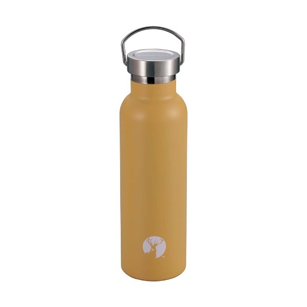 CAPTAIN STAG Sports Bottle Water Bottle Direct Drink Double Stainless Steel Bottle Vacuum Insulated Heat Retention Cold Retention HD Bottle 600ml Coyote Tan UE-3509