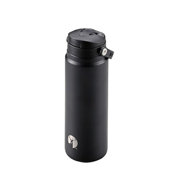 CAPTAIN STAG Sports Bottle Water Bottle Direct Drink Double Stainless Steel Bottle Vacuum Insulated Heat Retention Cold Retention HD One-Touch Bottle 600ml Black UE-3545 Product Size: (Approx.) Outer Diameter 73 × Height 230 mm