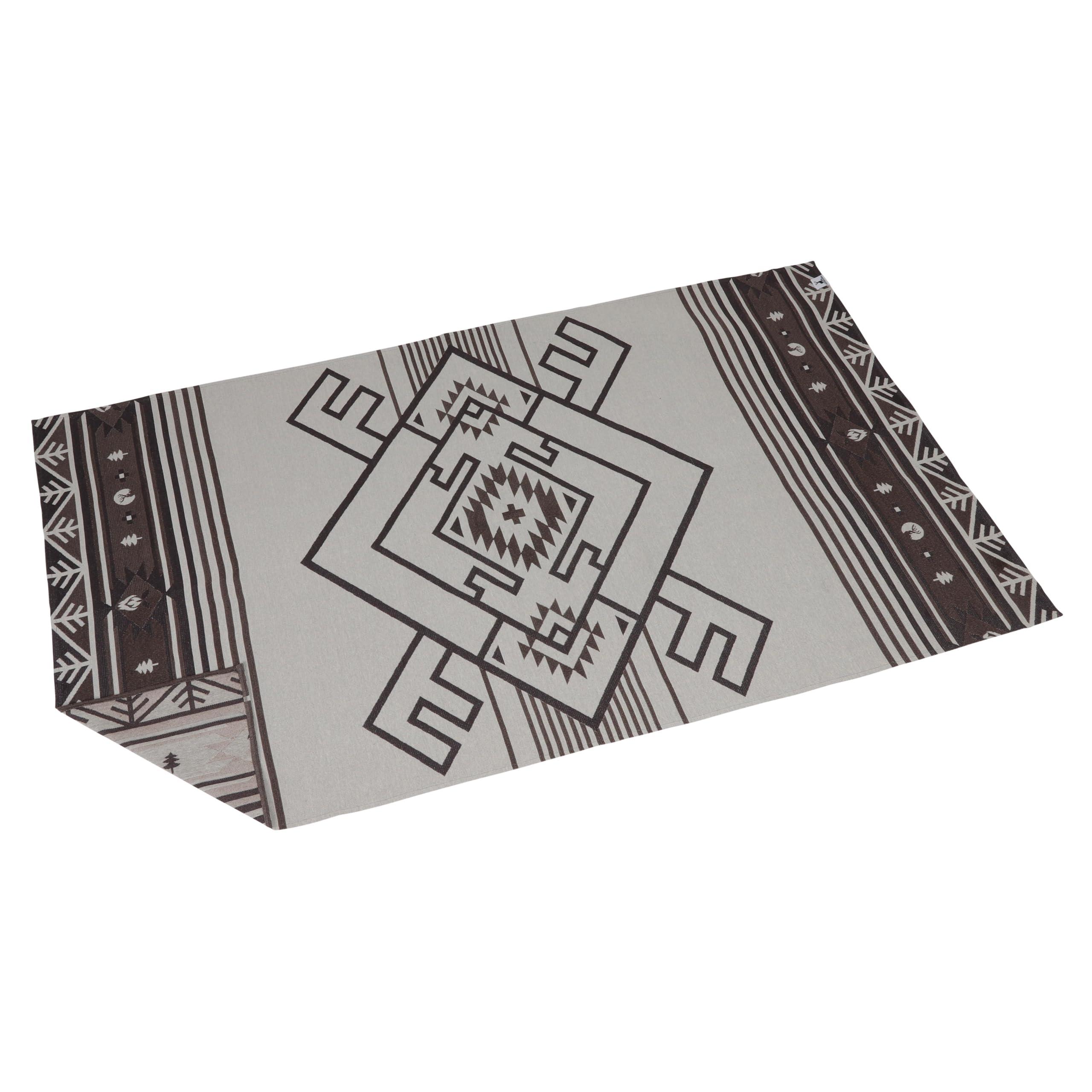 CAPTAIN STAG Rug Leisure Sheet Mat Indian Signature Rug Brown with Storage Bag UP-2717