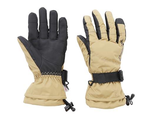 [Captain Stag] Gloves Windproof Cold-Resistant 3D Waterproof Winter Gloves with Heat-Retaining Inner Gloves and Cord Lock Smartphone Compatible L Size UX-1276