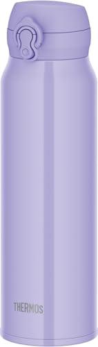 THERMOS Vacuum Insulated Travel Mug 750ml Smoke Purple Removable mouthpiece for easy cleaning Lightweight design One-touch open Stainless steel bottle Keeps drinks hot or cold JNL-S750 SMPL