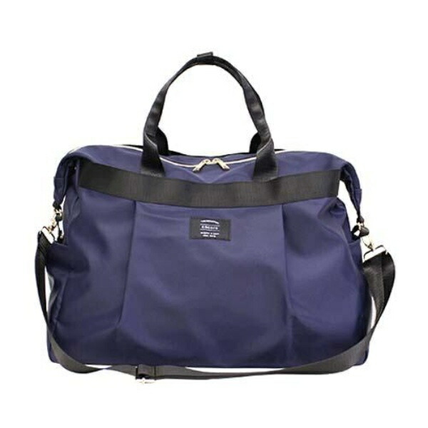 [Altrose] Boston Bag for Women and Men, Lightweight, 2-Way, Water-Repellent Nylon, M0707, Navy
