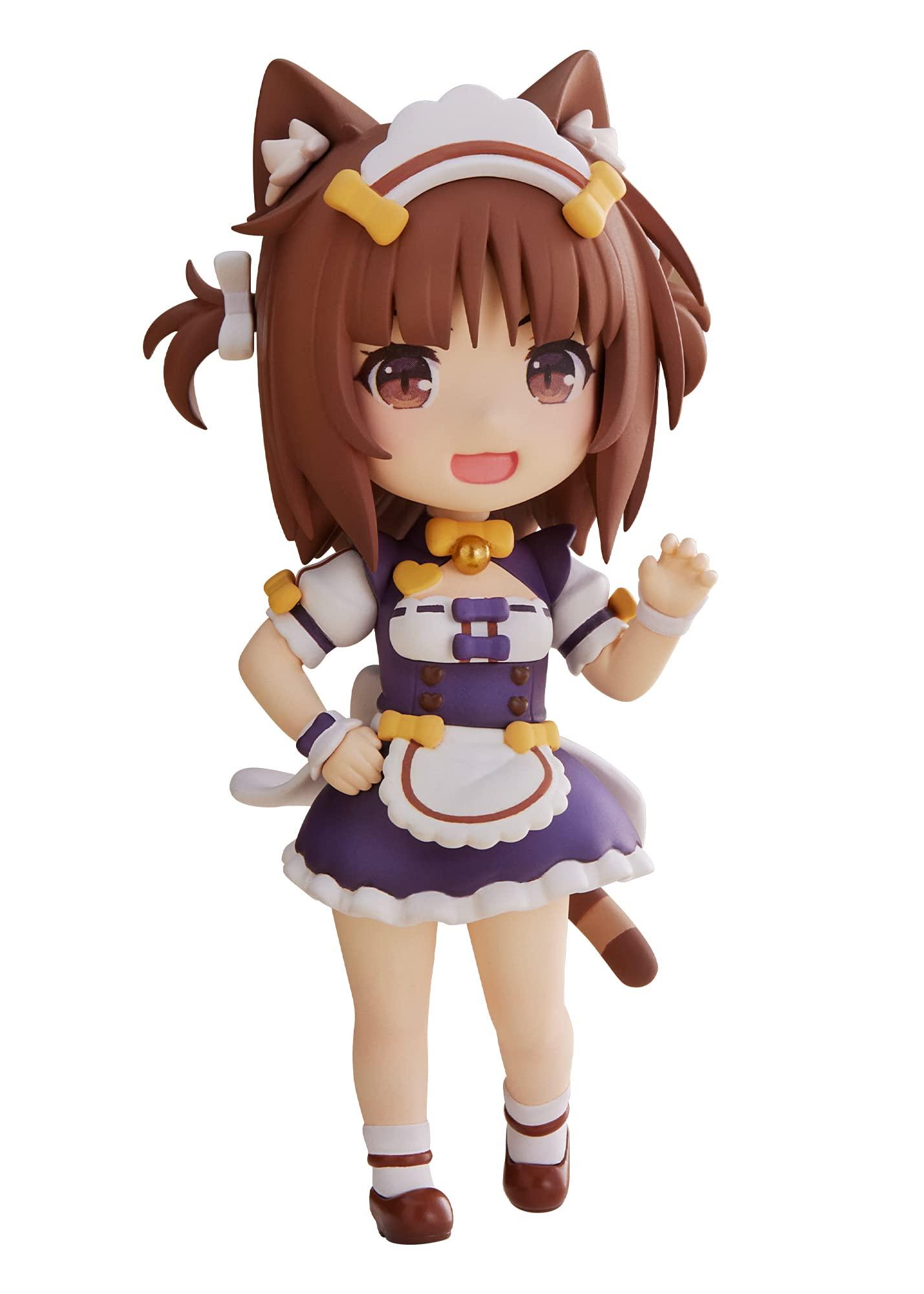 PM Office A (PLUM) Neko Para Mini Figure 100! Azuki Figure Approx. 100mm tall Non-scale PVC PF194 Pre-painted Completed item