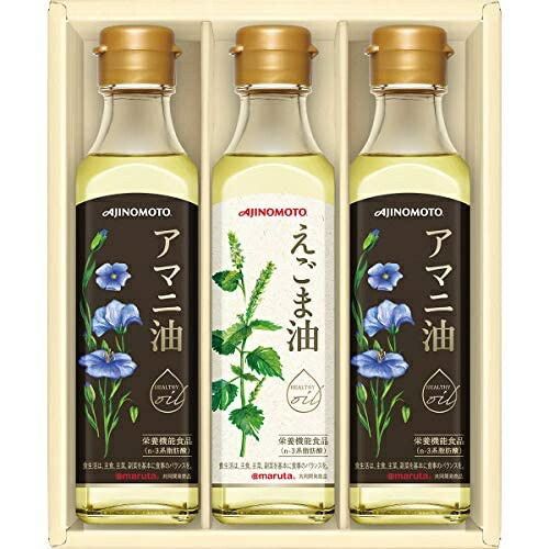 AGF Ajinomoto Gift Set: Perilla Oil & Flaxseed Oil Gift Set (3 Bottles)