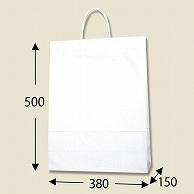 Shimojima Heiko Handle Paper Bag Smooth Bag Custom White 38x15x50cm 25 Sheets 003157100