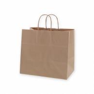 Shimojima Heiko Handle Paper Bag Wide Gusset 25CB 32-4 Unbleached Kraft 32x20x29cm 50 Sheets