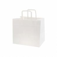 SWAN Paper Bag N Flat Charm Bag 300-1 (Flat Handle) Unbleached White Plain 50 Sheets