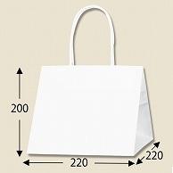 Shimojima Heiko Handle Paper Bag P Smooth 22-22 White 22x22x20cm 25 Sheets 003154209