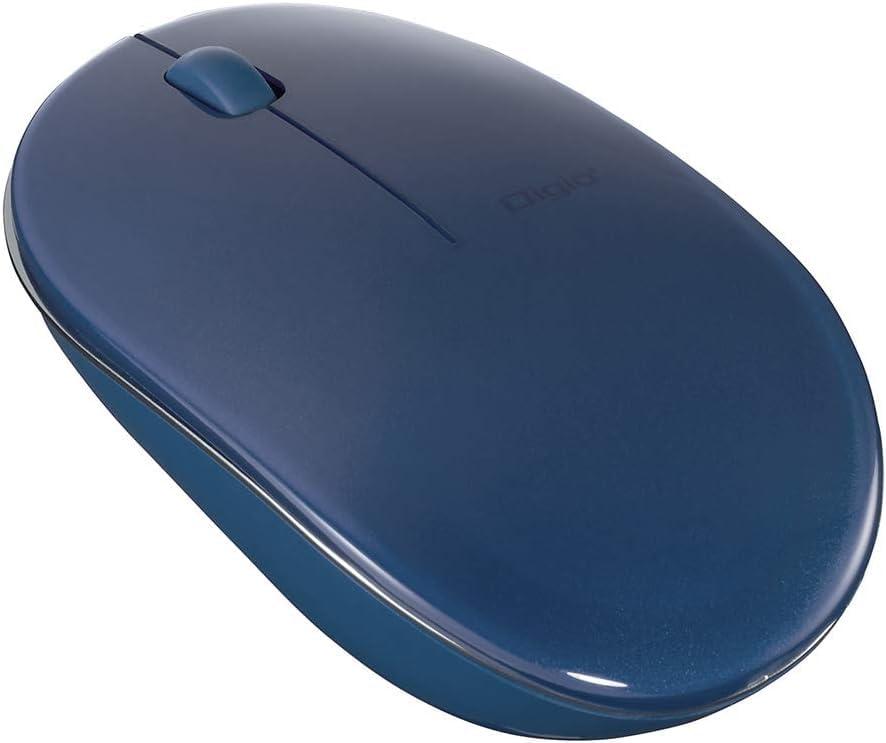 Digio2 Bluetooth Mouse Slim 3-Button Blue LED Blue MUS-BKT154NBL