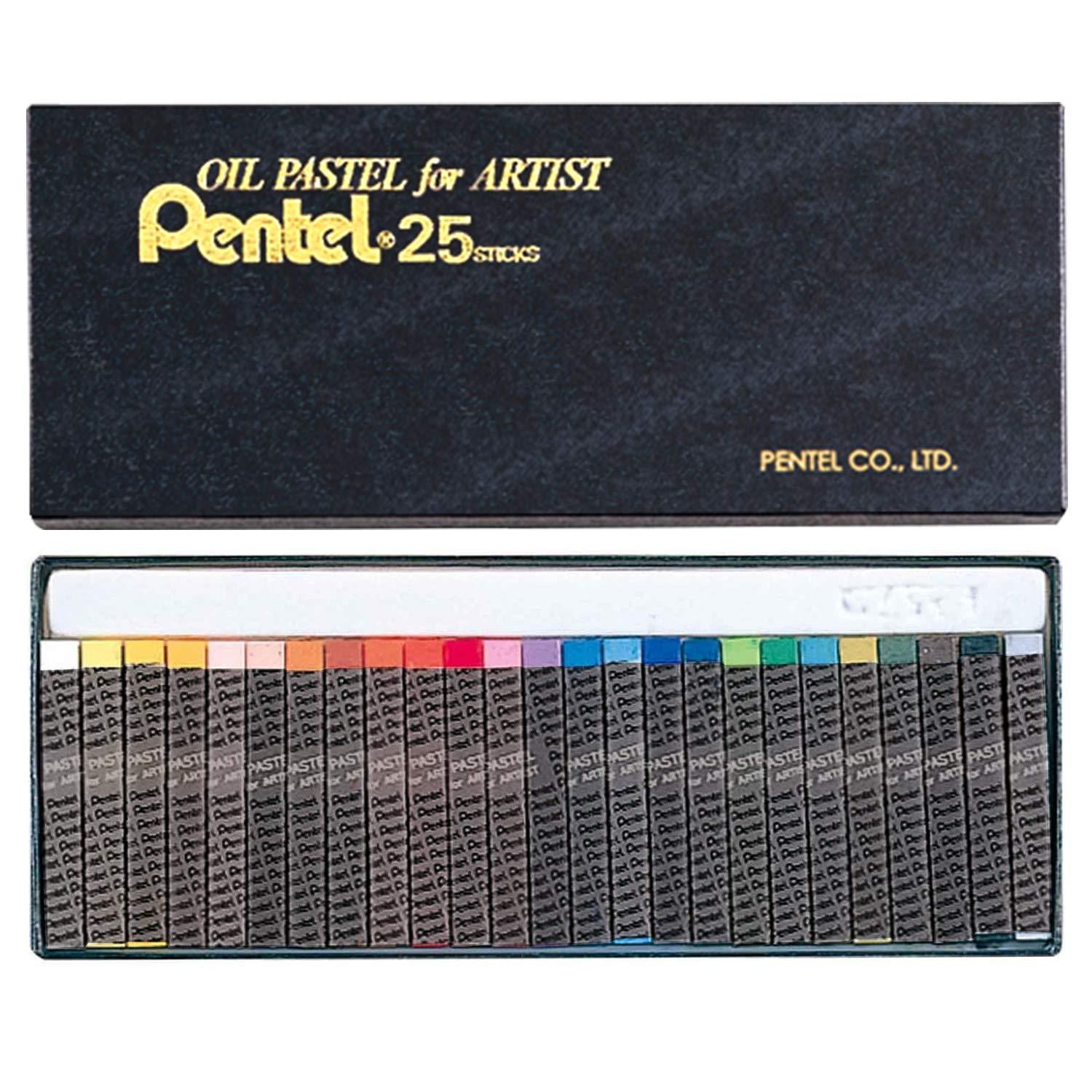 Pentel Oil Pastel Professional PTA-25D 25 Colors