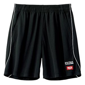 [VICTAS] Table Tennis Pants Side Piping Game Pants Black × White (1019) 2XS 622111