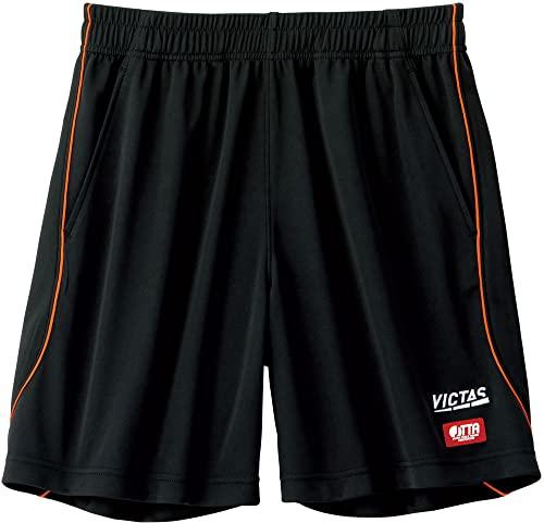 [VICTUS] Table Tennis Pants Side Piping Game Pants Black × Orange (1020) 2XL 622111
