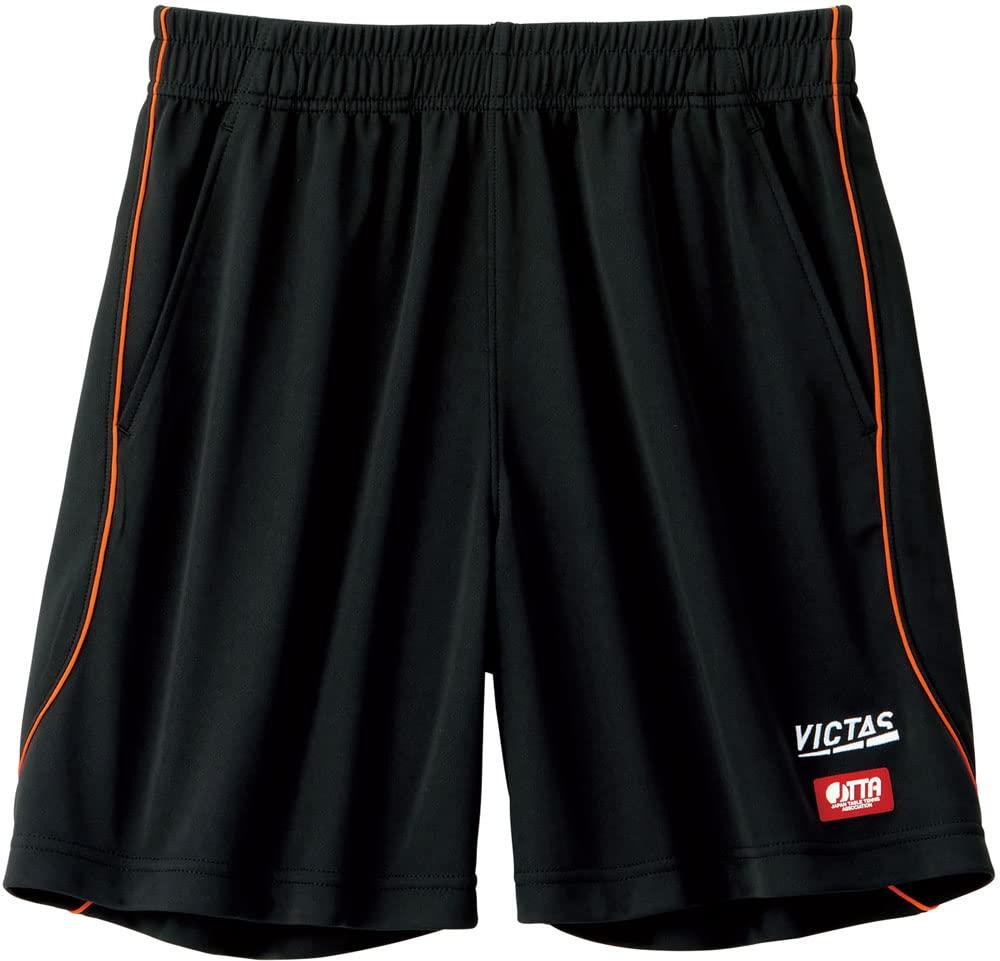 [VICTUS] Table Tennis Pants Side Piping Game Pants Black × Orange (1020) 3XL 622111