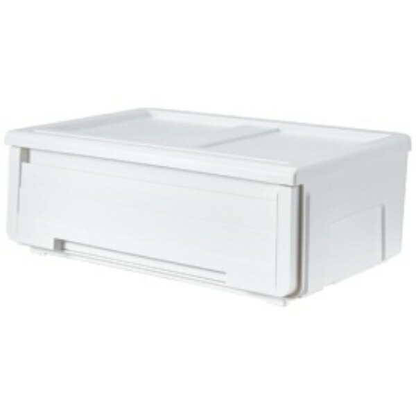 Tenma Walk-In Closet Perfect 40cm Depth Clothing Storage Case KabaZoko Mono 60 Ready-to-Use Storage Case with Stopper to Prevent Drawers from Falling Out White Color for Concealed Storage Contents Storage Box Plastic