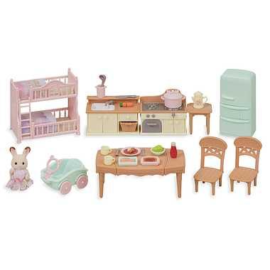 EPOCH Sylvanian Families Doll & Furniture Set  Set-210 ST Mark Certified  Ages 3+  Toy  Dollhouse  Sylvanian Families