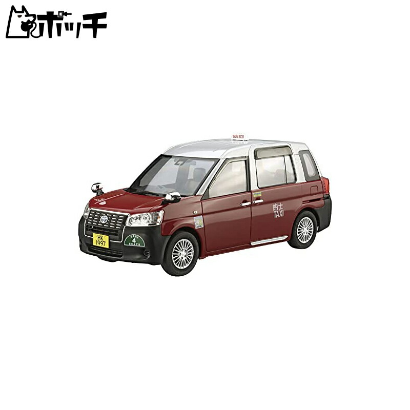 Aoshima Cultural Textbook Co., Ltd. 1/24 The Model Car Series SP02 Toyota NTP10R Comfort Hybrid 2018 Hong Kong Taxi Plastic Model Kit