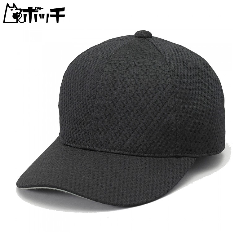 [SSK] Cap Round 6-Panel Baseball Cap BCG067 Black (90) Japan Size 55 (One Size Fits All)