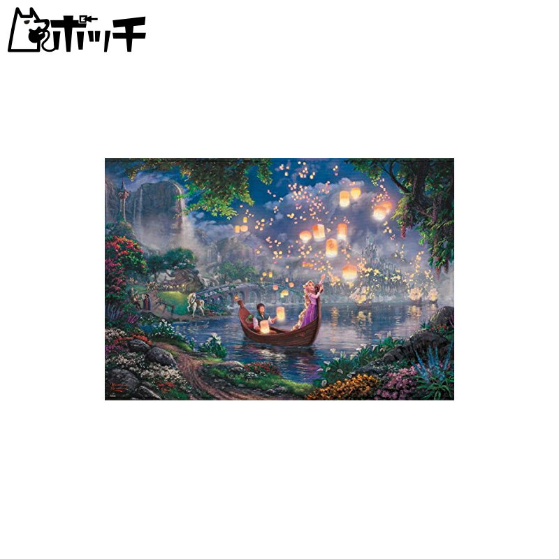 Tenyo 1000-Piece Jigsaw Puzzle Disney Thomas Kinkade Tangled (51x73.5cm) D-1000-488 Canvas-Style Special Art Collection Includes Glue, Spatula, and Service Card