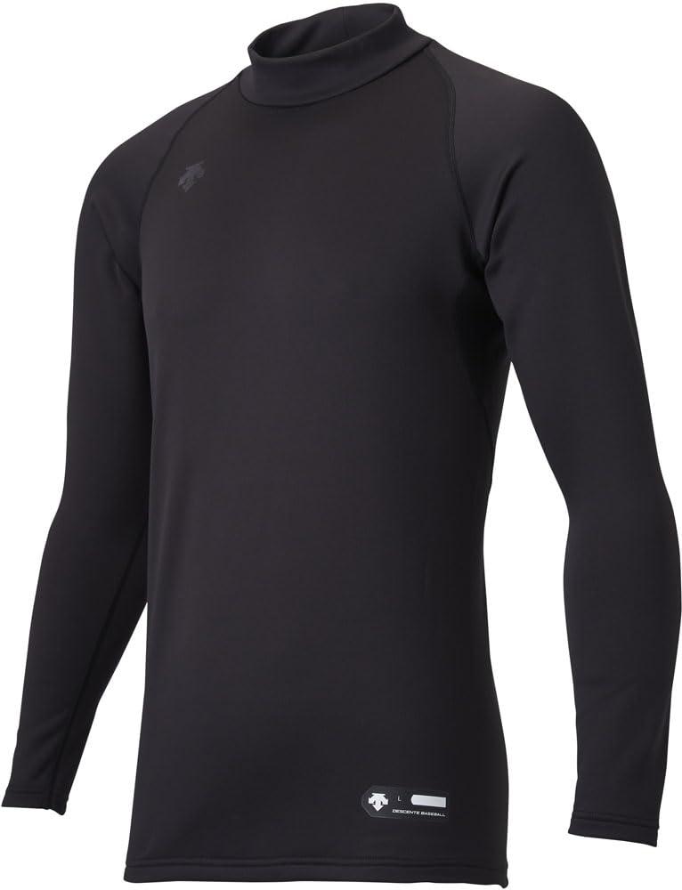 [Descente] Baseball Underwear High-Neck Long-Sleeve Undershirt STD-658B Men's Black