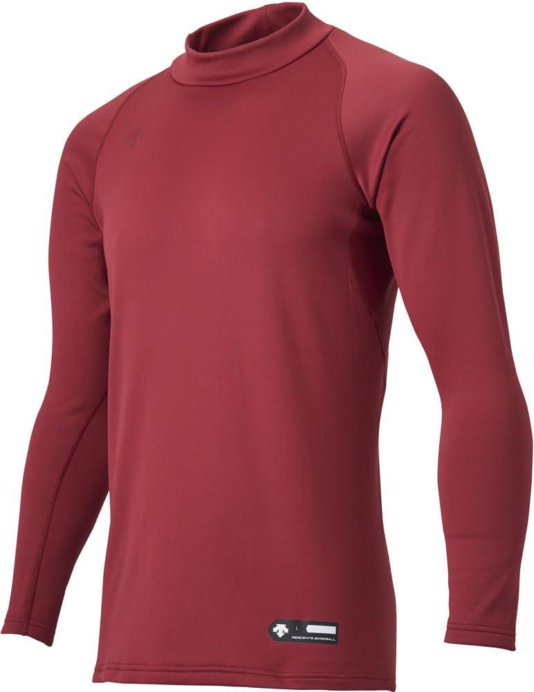 [Descente] Baseball Underwear High-Neck Long-Sleeve Undershirt STD-658B Men's Burgundy