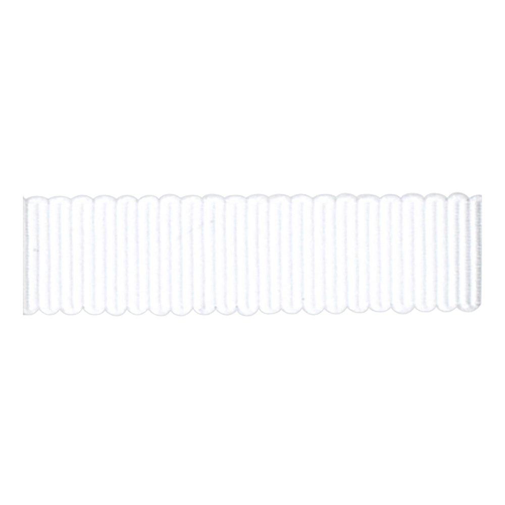 Blanc de Core Ribbon Moire Ripstop Grosgrain No.8100-11 48mm × 10m