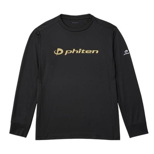 [Phiten] T-Shirt RAKU Shirt Black/Gold S