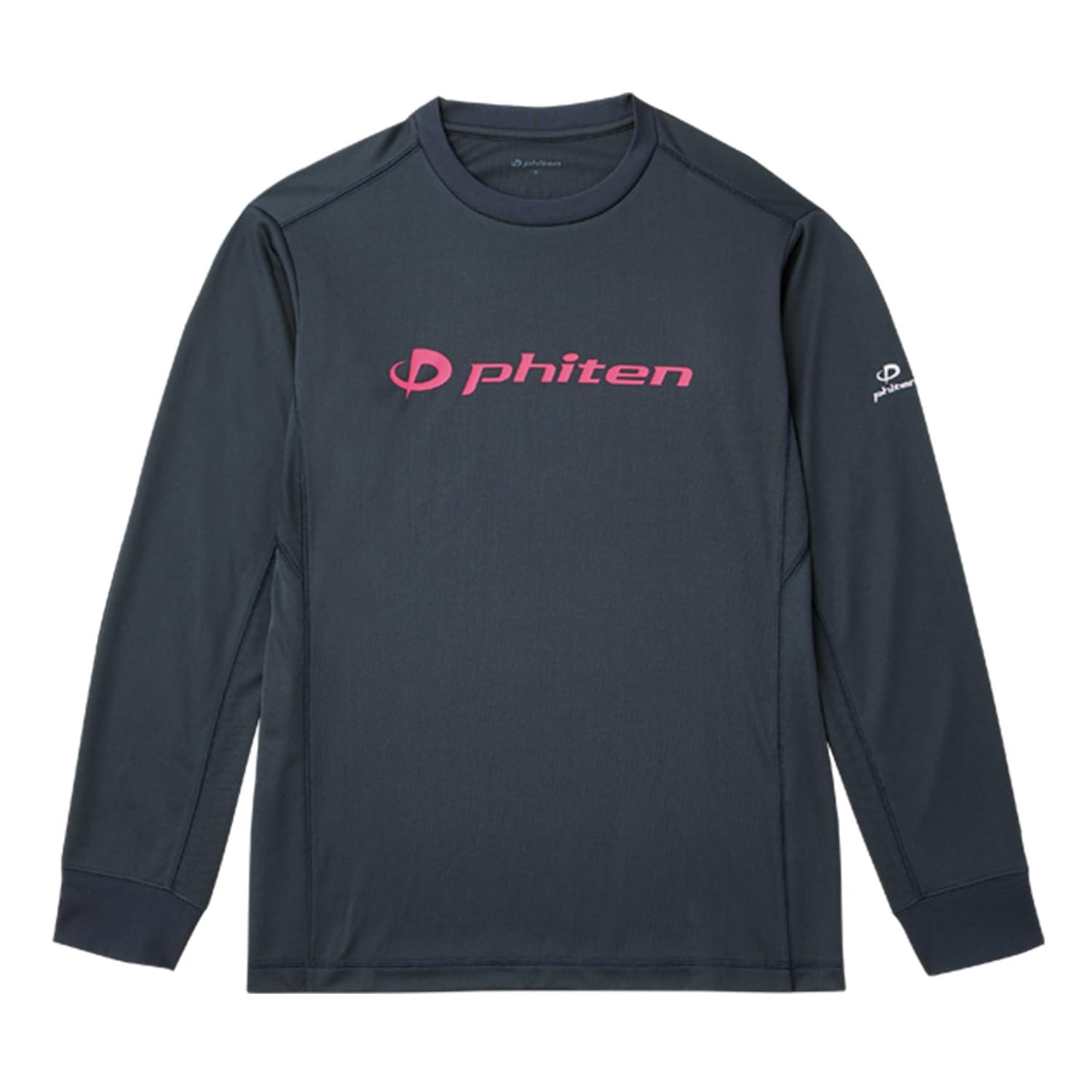 [Phiten] T-Shirt RAKU Shirt Navy/Pink 3XO